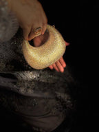 Swarovski Mini Rhinestone Clutch Golden