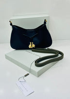 CHARLES & KEITH Mila Metallic Knot Shoulder Bag - Black