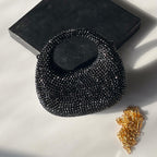 Swarovski Mini Rhinestone Clutch Black