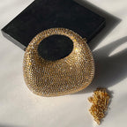 Swarovski Mini Rhinestone Clutch Golden