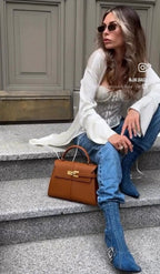 JW PEI Elise Top Handle bag Caramel