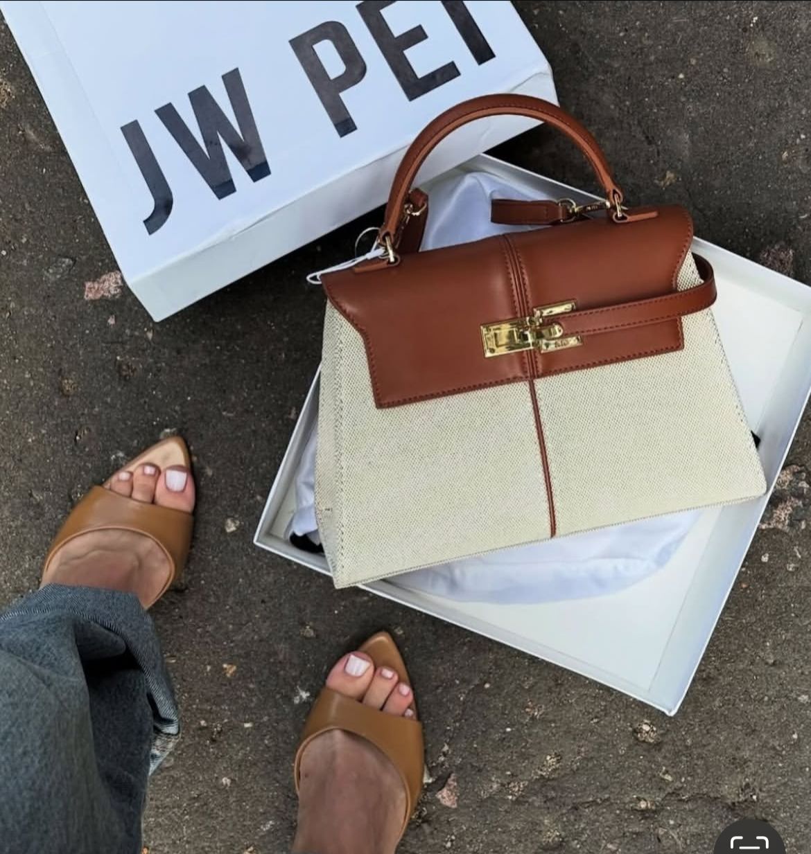 JW PEI Elise Top Handle bag Brown