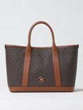 Michael Kors Luisa Medium Signature Logo Satchel in brown