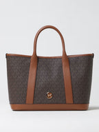 Michael Kors Luisa Medium Signature Logo Satchel in brown