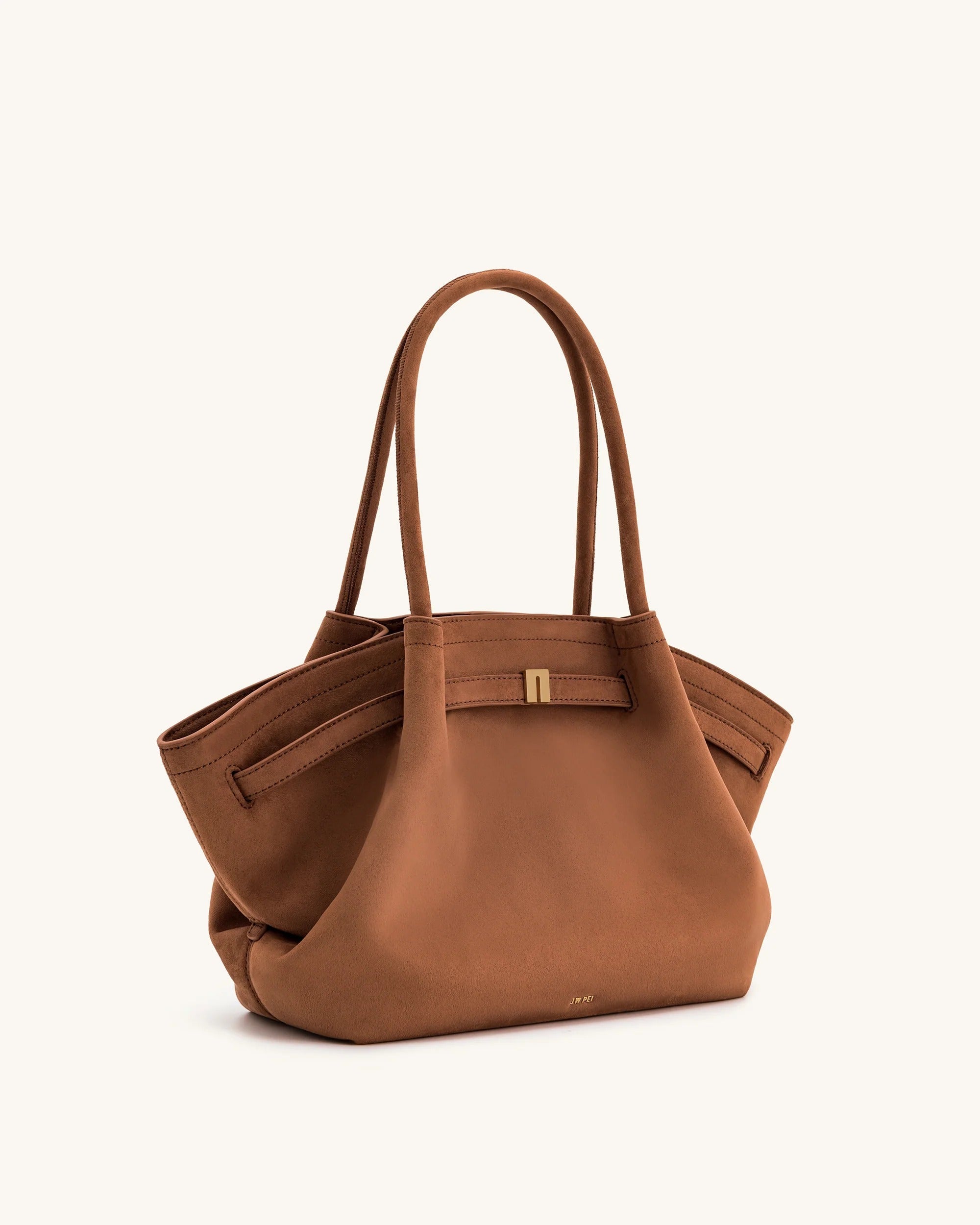 JW PEI Hana Faux Suede Tote Bag in Brown