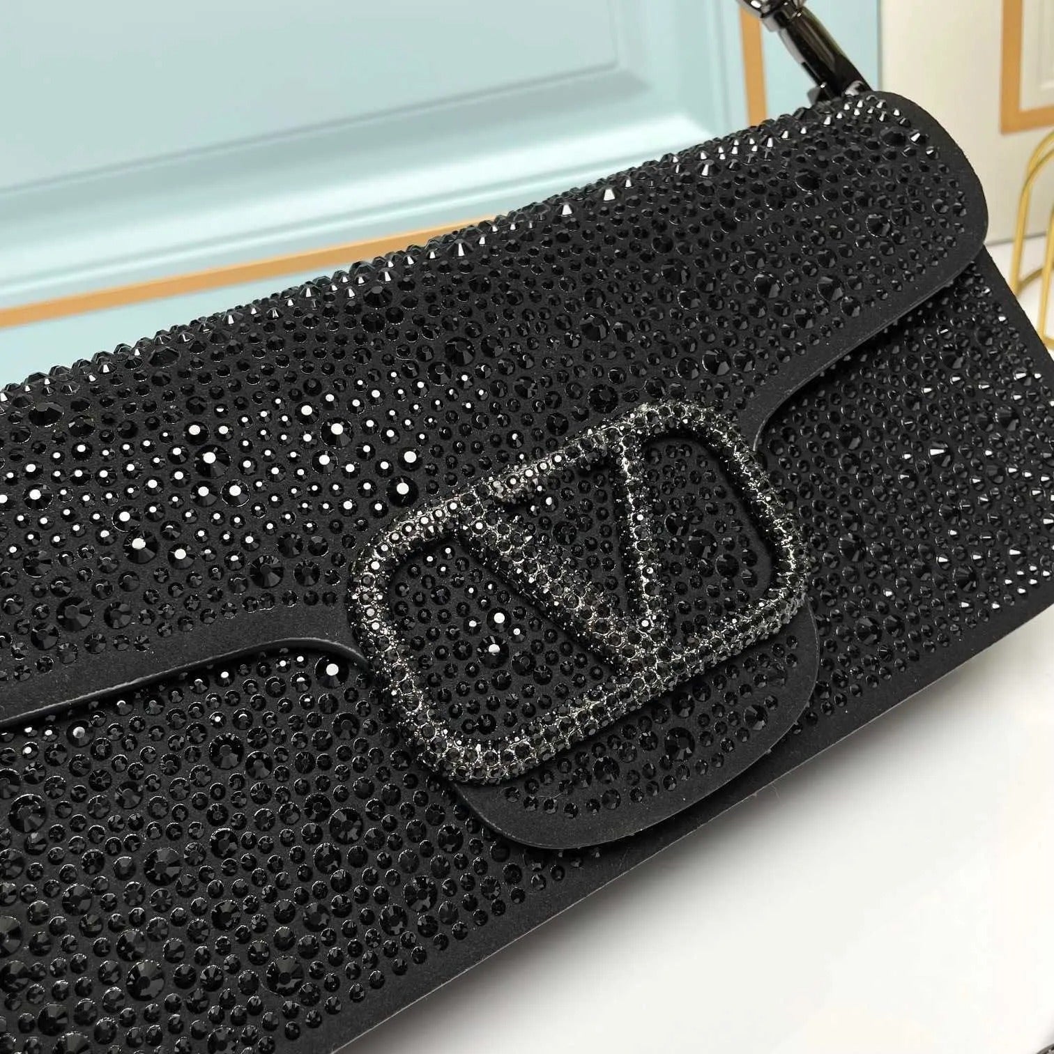 Valentino Garavani Locò Small Shoulder Bag Black