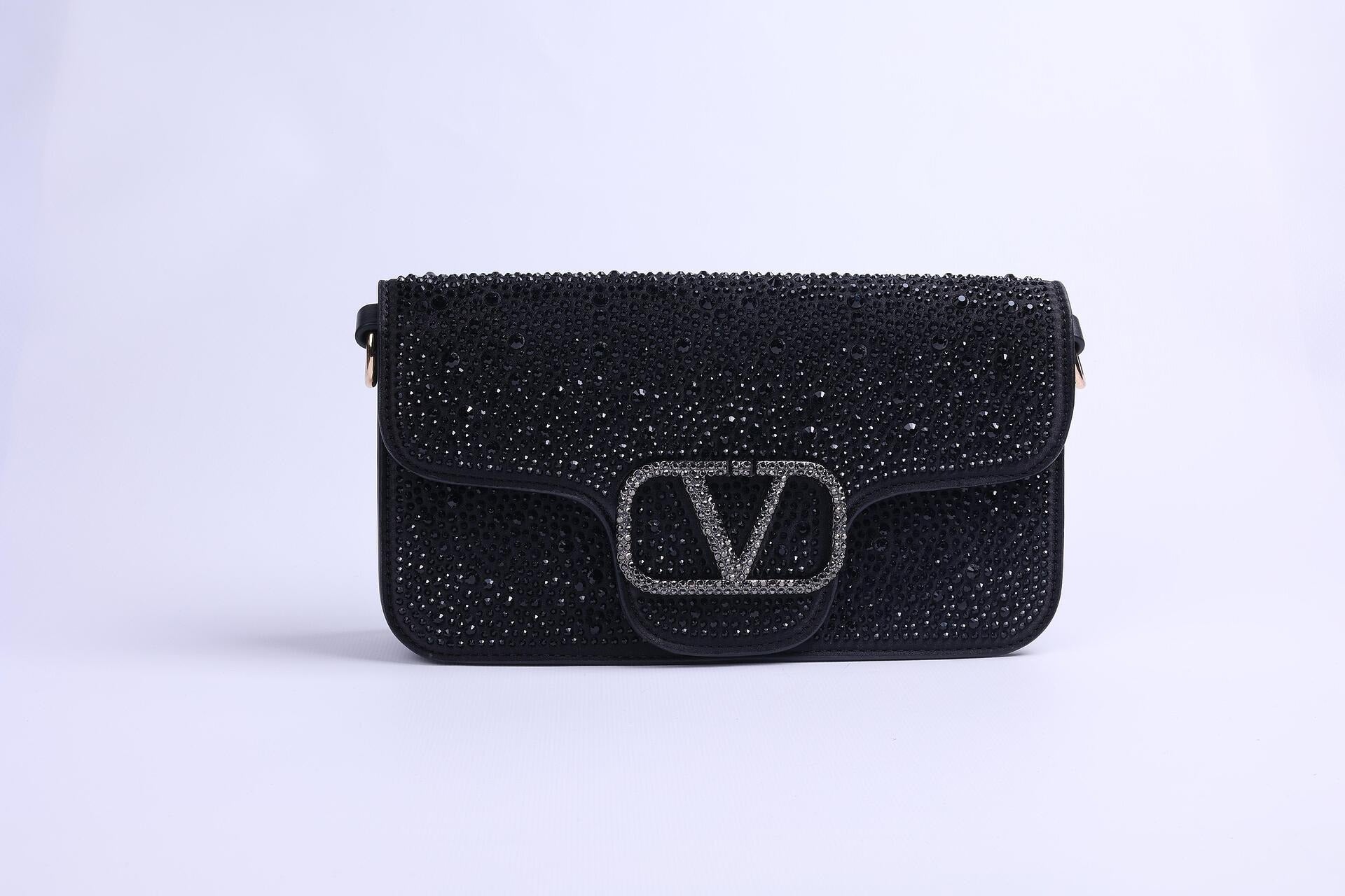 Valentino Garavani Locò Small Shoulder Bag Black