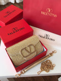 Valentino Garavani Locò Small Shoulder Bag Golden