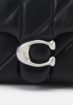 Coach Quilted Tabby shoulder bag Black With Silver Chain