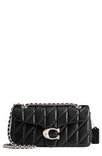 Coach Quilted Tabby shoulder bag Black With Silver Chain