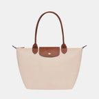 Longchamp Tote MEDIUM - Paper White (WITH BRAND LOGO)