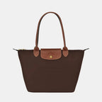 Longchamp Tote Medium - Ebony Brown (WITH BRAND LOGO)