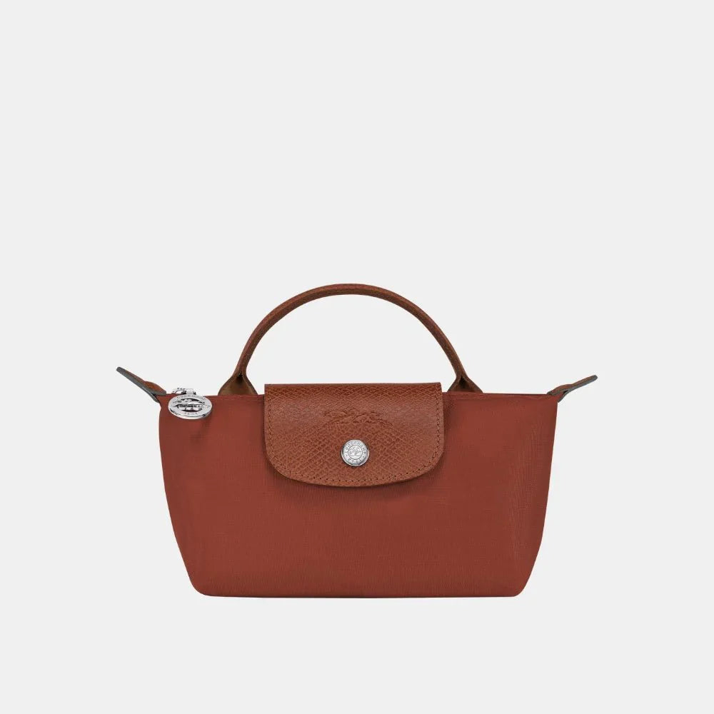 Longchamp Le Pliage Green Pouch With Handle